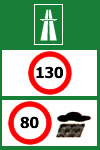 Limite maxime de viteza pe autostrada in functie de conditiile meteorologice